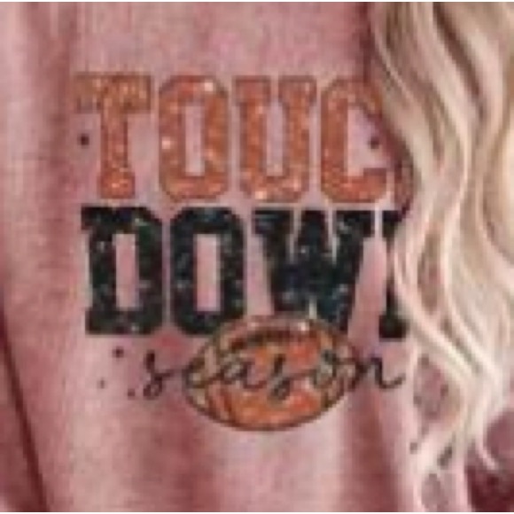 NWT Shein Curve Touchdown Graphic Sweatshirt - Picture 2 of 4
